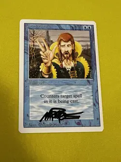 MTG Magic Counterspell Signed Artist Proof x1 3RD Revised 3ED Mark Poole - Image 1