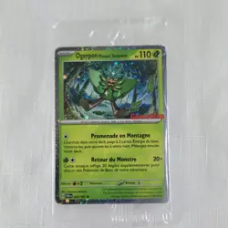 Pokemon TWM Ogerpon Masque Turquoise 024/167 FRENCH GameStop Stamp Sealed Promo - Image 3