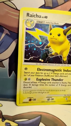 Pokemon TCG Raichu 15/123 Mysterious Treasures Holo DOUBLE SWIRL NM - Image 2