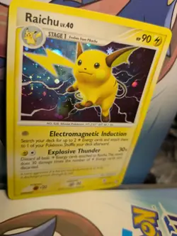 Pokemon TCG Raichu 15/123 Mysterious Treasures Holo DOUBLE SWIRL NM - Image 4