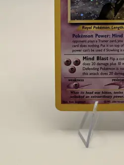 Pokemon TCG Slowking Neo Genesis Holo Rare Card 14/111 Unlimited w/ Swirl - Image 5