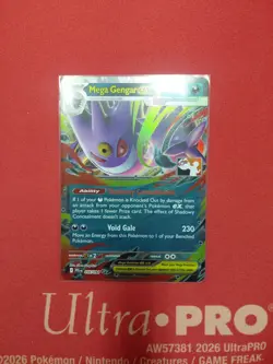 Mega Gengar ex 056/094 | PRIZE PACK SERIES 9 | Play Stamp Promo | MINT CONDITION - Image 1