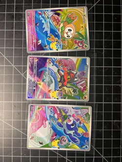 Pokemon TCG First Partner Illustration Collection Series 1 Alola Gen 7 Starters - Image 1