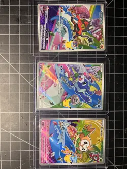 Pokemon TCG First Partner Illustration Collection Series 1 Alola Gen 7 Starters - Image 1