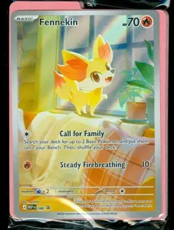 Pokemon Mega Evolution Chaos Rising Fennekin 080 Black Star Promo SEALED - Image 1