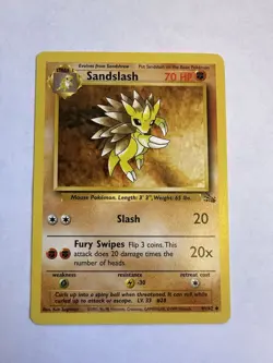 Sandslash 41/62 - Fossil - Uncommon Pokemon Card - LP - Image 1