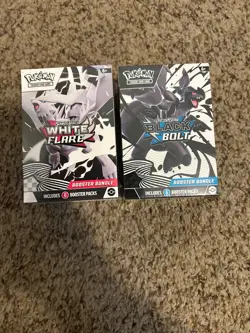 Pokemon TCG Scarlet Violet White Flare + Black Bolt Booster Bundle 2-Pack - Image 1