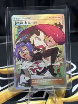 Jessie & James 68/68 Hidden Fates Full Art Ultra Rare Trainer Pokemon Card - Image 1
