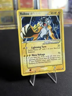 2005 Pokemon EX Unseen Forces #114 Raikou Gold Star Holo NM+ condition! Look! - Image 2