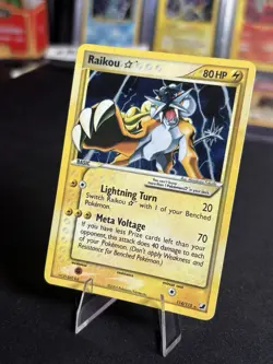 2005 Pokemon EX Unseen Forces #114 Raikou Gold Star Holo NM+ condition! Look! - Image 4