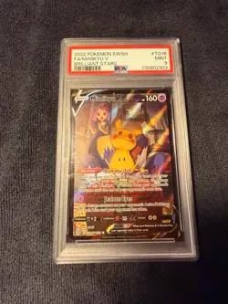 MIMIKYU V 2022 POKEMON BRILLIANT STARS TRAINER GALLERY #TG16 PSA 9 Q0895 - Image 1