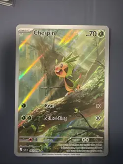 Pokemon Chespin 087/086 Me04: Chaos Rising Holo - Image 1