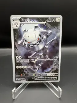 2025 POKEMON MEGA EVOLUTION - MEG EN #150/132 STEELIX ILLUSTRATION RARE NM - Image 1