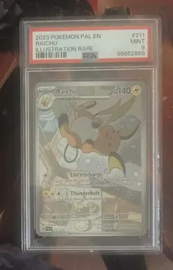 PSA 9: Raichu SV02 Paldea Evolved 211/193 IR Holo Eng - Image 1