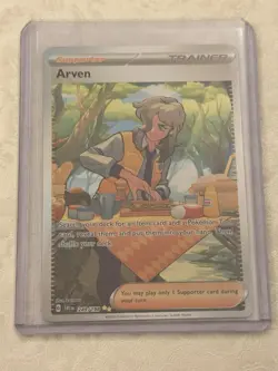 Arven 249/198 Special Illustration Rare Scarlet & Violet Pokemon Card NM - Image 1