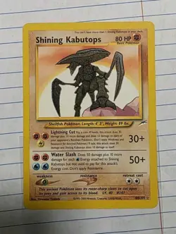 Shining Kabutops 108/105 Pokemon Neo Destiny Holo Vintage LP+/NM- - Image 1