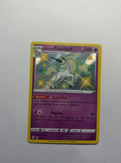 Galarian Rapidash SV048/SV122 Shining Fates Shiny Holo Rare Pokemon Card NM - Image 1