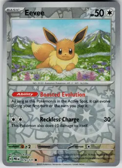 EEVEE 074/131 NM REVERSE HOLO PRISMATIC EVOLUTIONS / A64-41 - Image 1