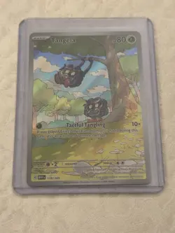 Pokemon TCG Tangela Scarlet & Violet Holo Illustration Rare Card 178/165 - Image 1