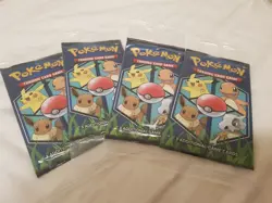 4 x Pokemon General Mills Booster Pack - Sealed Promo Pikachu, Eevee, Charmander - Image 1