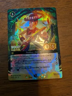 Woody - Jungle Guide (Store Championship) 54 Disney Lorcana Promo Cards Holo - Image 1