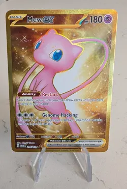 Pokemon TCG Scarlet & Violet 151 Hyper Rare Gold Mew EX 205/165 Sv: NM Condition - Image 1