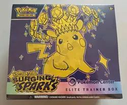 Pokemon TCG Surging Sparks Pokemon Center ETB Elite Trainer Box New & Sealed - Image 1