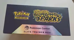 Pokemon TCG Surging Sparks Pokemon Center ETB Elite Trainer Box New & Sealed - Image 3