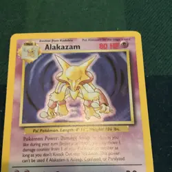 Pokemon TCG Alakazam Base Set Holo Rare 1/102 80 HP English 1999 Unlimited - Image 3