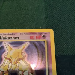 Pokemon TCG Alakazam Base Set Holo Rare 1/102 80 HP English 1999 Unlimited - Image 4