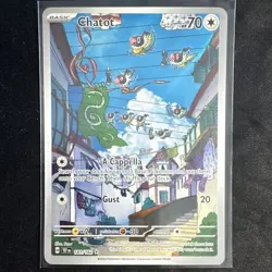 Pokemon TCG Chatot 181/162 SV05 Temporal Forces Illustration Rare Holo 70 HP EN - Image 1