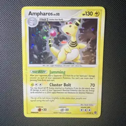 Ampharos 1/132 Holo Pokemon Secret Wonders Swirl - Image 1