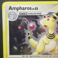 Ampharos 1/132 Holo Pokemon Secret Wonders Swirl - Image 2
