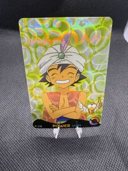 Power 30000 Vintage Pokemon Prism Sticker Ash & Farfetch’d - Image 1
