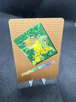 Power 30000 Vintage Pokemon Prism Sticker Meowth - Image 2