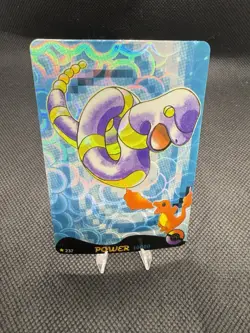 Power 30000 Vintage Pokemon Prism Sticker Ekans & Charmander - Image 1