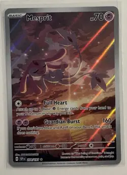 Pokemon Mesprit Illustration Rare Full Art Holo SV8 Surging Sparks 204/191 Card - Image 1
