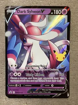 Pokemon TCG Card Dark Sylveon V SWSH134 25th Celebrations Promo Mint Condition - Image 1