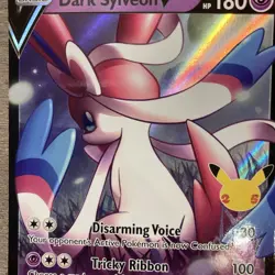 Pokemon TCG Card Dark Sylveon V SWSH134 25th Celebrations Promo Mint Condition - Image 3