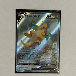 Pokemon Company Dragonite V Alt Full Art Holo Ultra Rare 192/203 Evolving Skies - Image 1