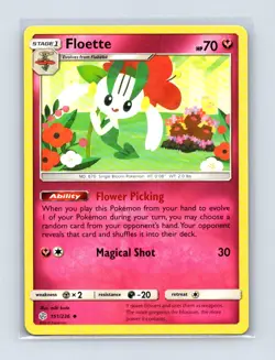 Floette 151/236 Uncommon Cosmic Eclipse Pokemon Lightly Played - Image 1
