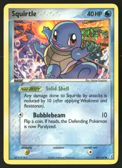 Squirtle 64/100 Common Crystal Guardians Pokemon HP - Image 1