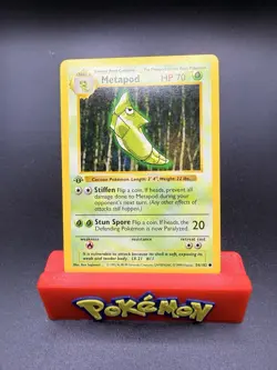 Metapod #54 Pokemon Base Set Shadowless 1st Edition Near Mint (NM) - Image 1