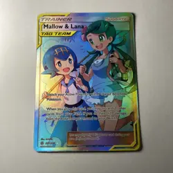 Pokemon TCG Mallow & Lana 231/236 Cosmic Eclipse Holo Ultra Rare English 2019 - Image 1