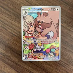 Arven's Greedent 205/182 Pokemon Sv10: Destined Rivals Illustration Rare NM - Image 1