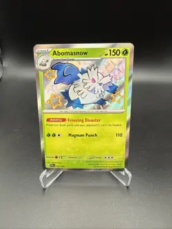 Abomasnow 101/091 - Paldean Fates - Shiny Rare - Shiny Pokemon - Image 1