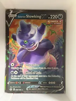 Galarian Slowking V 099/198 Holo V Rare Chilling Reign Pokemon Near Mint - Image 1