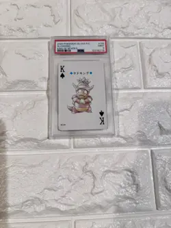 2000 POKEMON SILVER VERSION PLAYING CARDS 199 SLOWKING KING OF SPADES PSA10 - Image 3