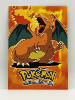 1999 Pokemon Topps Charizard E6 of 12 Movie Edition Stage 3 Regular Blue Label - Image 1