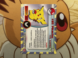 Pikachu - 1999 Topps - TV Animation - Pokemon - Blue Logo - Image 2